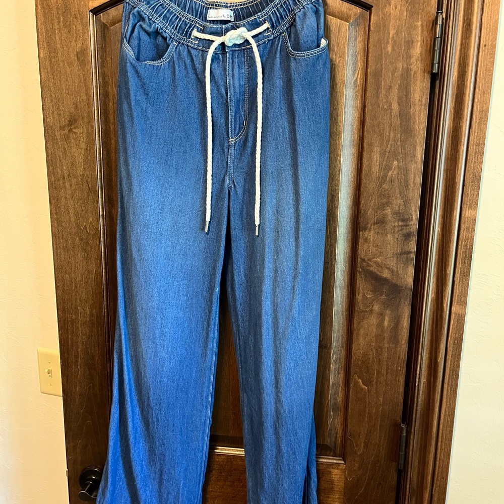 Loft: Casual Blue Drawstring jeans